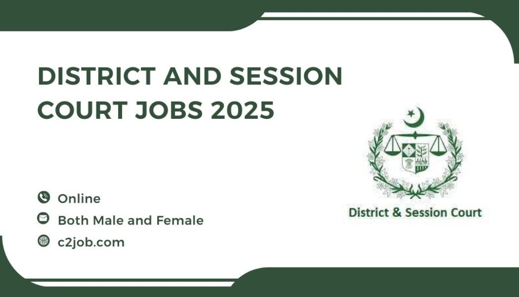 District and Session Court Jobs 2025