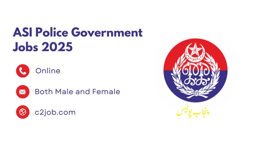 ASI Police Government Jobs 2025