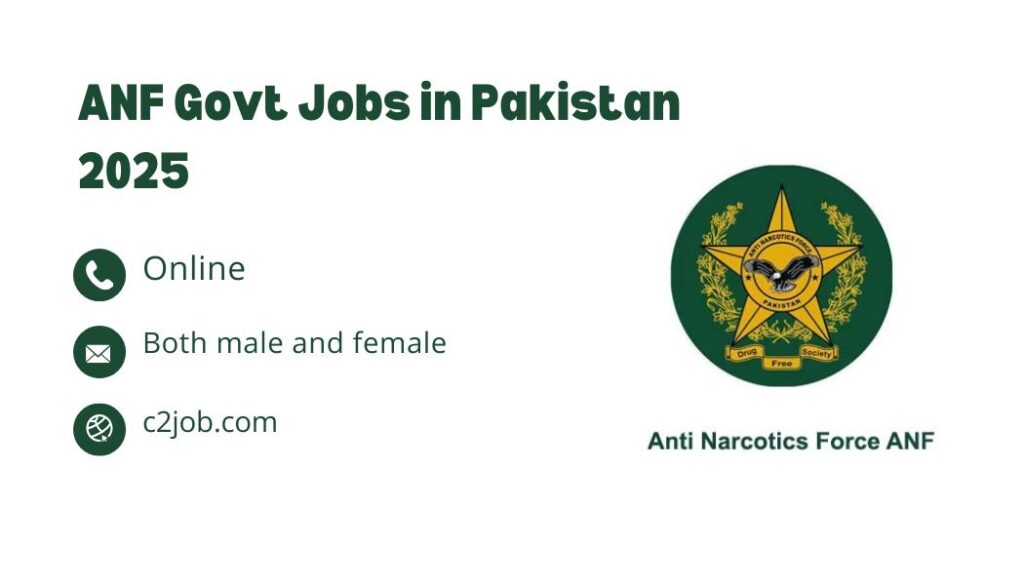 ANF Govt Jobs in Pakistan 2025