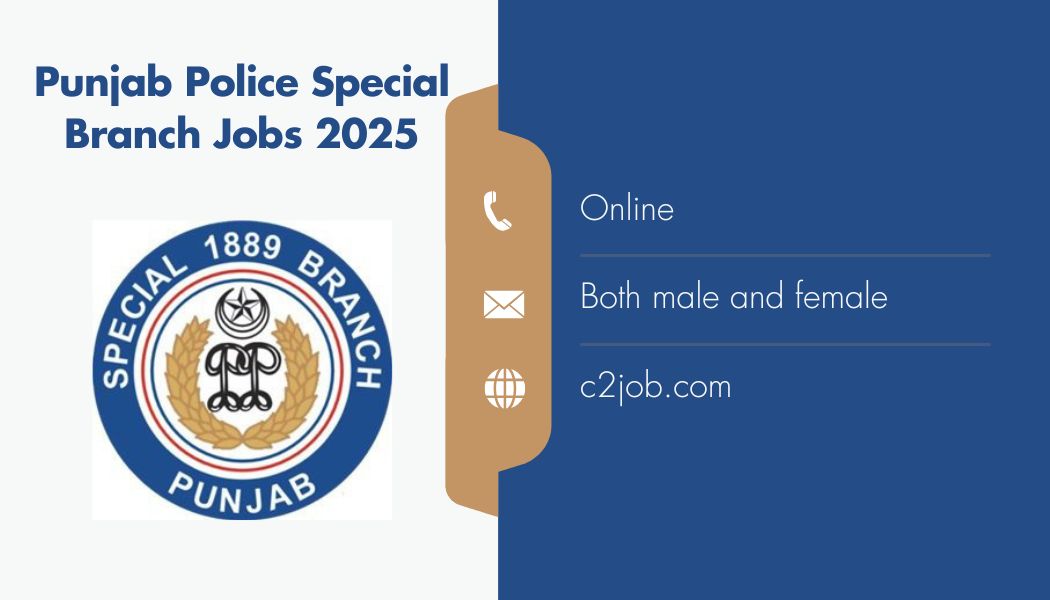 Punjab Police Special Branch Jobs 2025