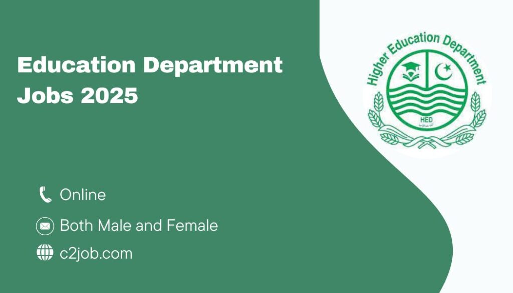 Education Department Jobs 2025