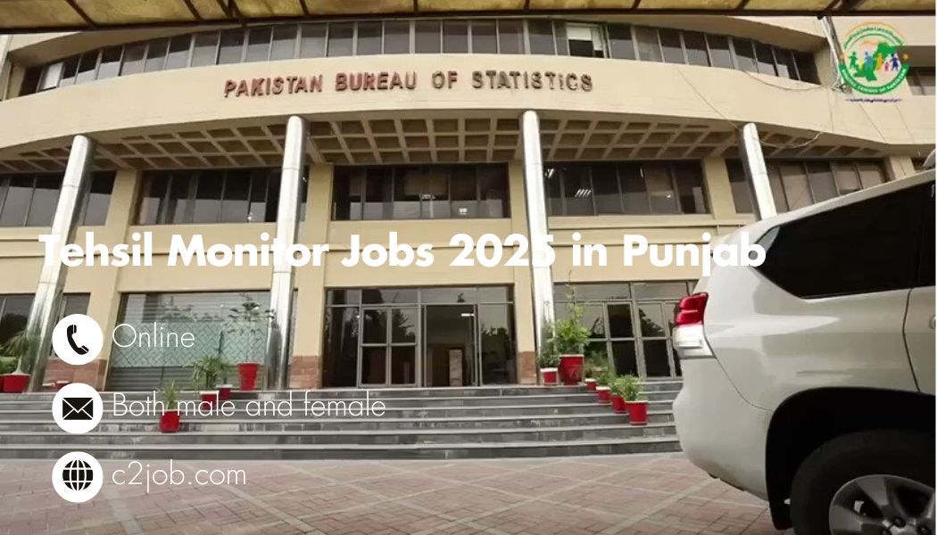 Tehsil Monitor Jobs 2025 in Punjab